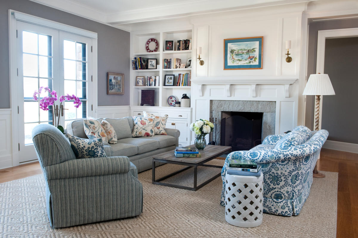 Modern New England Style Living Room